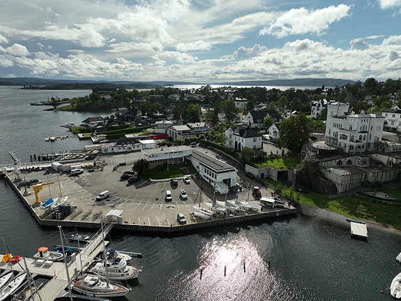 Klubbkontoret og Dronningen marina på Bygdøy