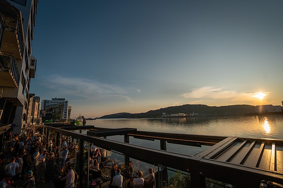 Stemningsbilde fra en sen sommerkveld.