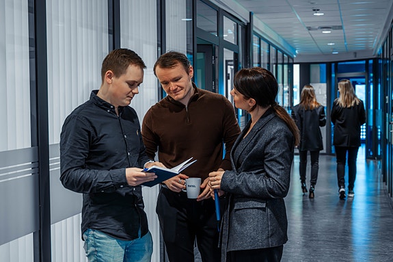 Bilde fra kontor-lokalene i Kirkenes