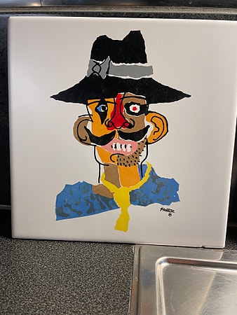 Kunst fliser marique signert