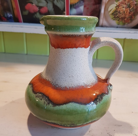 Stilig vintage fat lava vase
