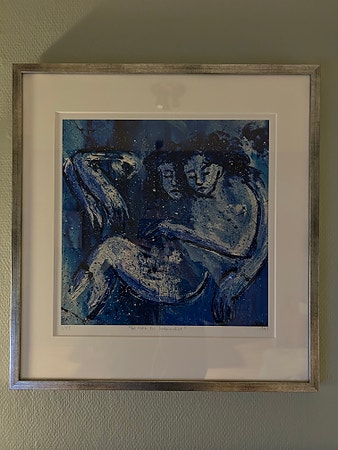 Maud Angelica Behn, kunst. Signert kunsttrykk i ramme