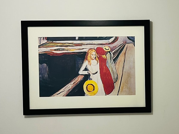 Stort bilde av Edvard Munch’s “Pikene på broen”
