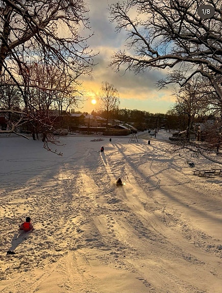 Akebakke i nærområdet.