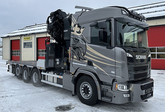 Scania SOLGT! - R560 B8x4*4NB planbil med Palfinger 580 TEC