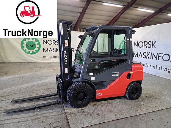 Toyota Veldig fin - Fri Løft - 1417 timer - 2019 mod - Vekt på gaffler