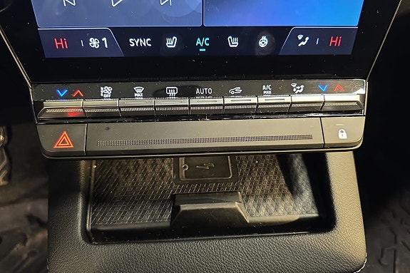 Enkel tilgang til klimakontroll på berøringsfølsom skjerm.