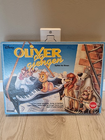 Vintage 1989 Oliver og gjengen brettspill - Norsk!
