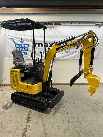GÜNTER GROSSMANN 850KG MINIGRAVER DIESEL - FORSESONGKUPP - RASK LEVERING - INKL. GRAVESKUFF - RIMELIG FRAKT - MASSE TILBEHØR TILGJENGELIG