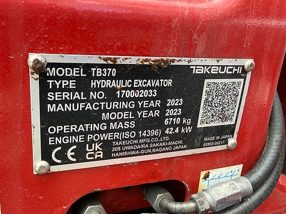 Takeuchi TB370 5 of 5