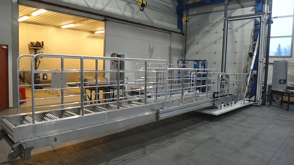 Offshore 9m door at our fabric