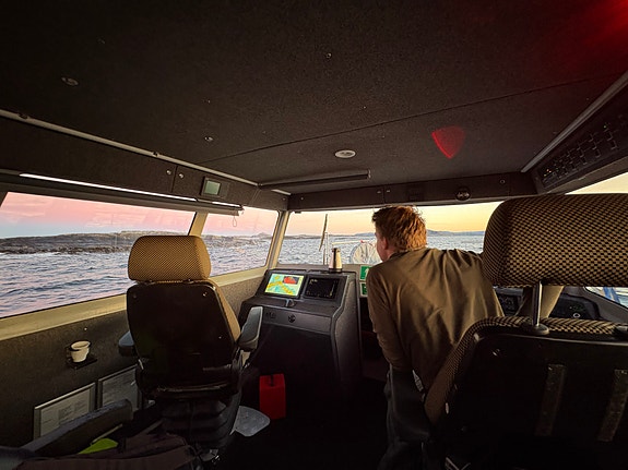 En vanlig arbeidsdag om bord