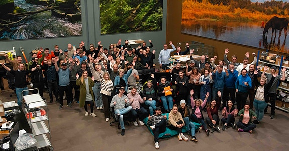 Hele gjengen samlet på «Husmøte»