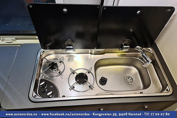  2 gassbluss med el tenner og vask