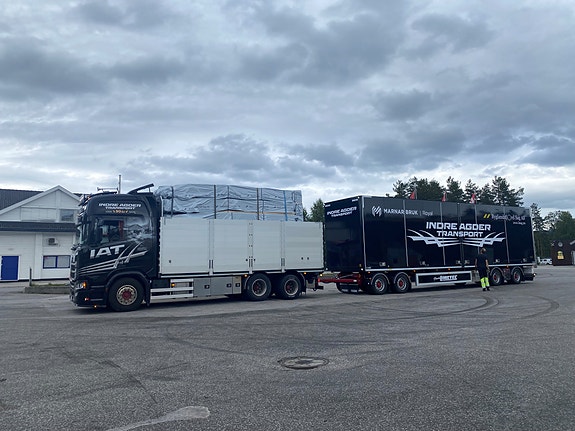 Trelast på 24 meters sett.