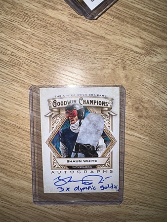 Upper Deck Champions Shaun White spesial autograf