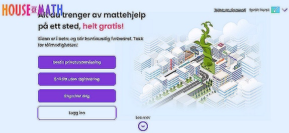 Matteportalen vår houseofmath.com.