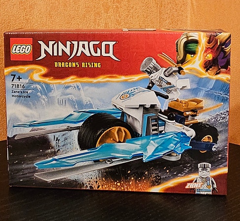 Ny/uåpnet LEGO Ninjago 71816 Zanes ismotorsykkel (utgått sett, pen eske)