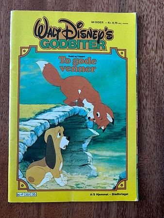 Walt Disney’s Godbiter: To gode venner. Vintage. 1981