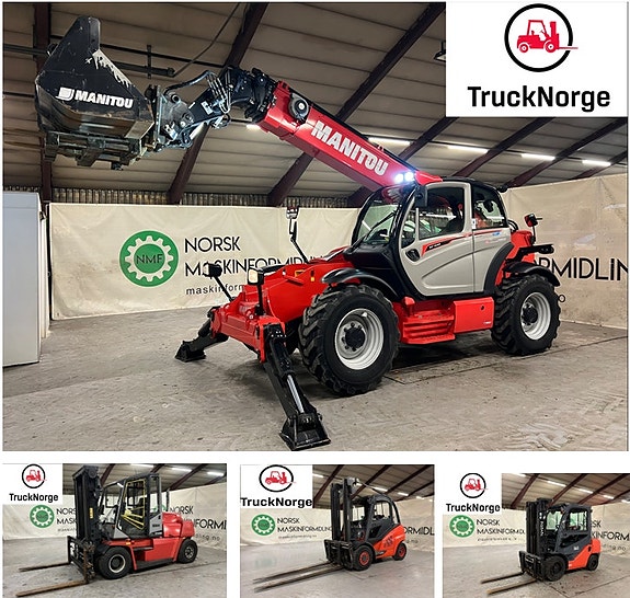 Manitou # TIL LEIE # TELESKOPTRUCK OG VANLIG MOTVEKTSTRUCK