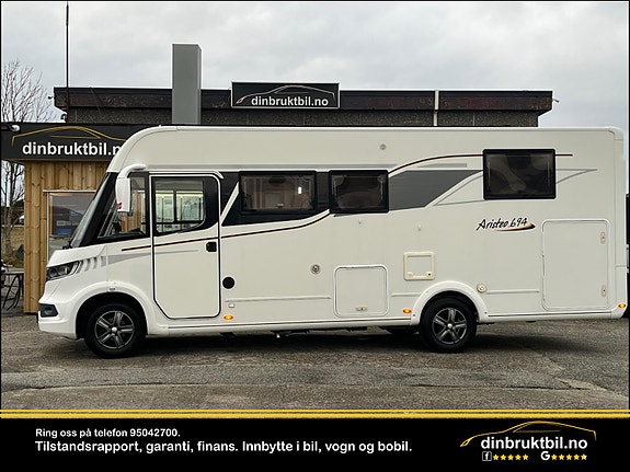 Benimar Aristeo 694, Queensbed, Senkeseng, Truma 6EH, Stort Kjøleskap, Fukt+Gasstest, Tilstandsrapport EU 10.27, 2.3 148HK, Automatgir, B-Førerkort, Garanti