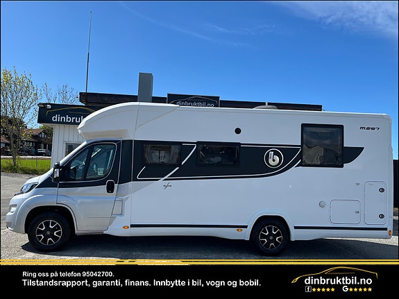 Benimar MILEO 297, Queensbed, Senkeseng, 9-trinn automat, 2.3 160hk, Truma med Elektrisk, Vinterpakke, EU 06.27, Tilstandsrapport, fukt&gasstest, Nybilgaranti