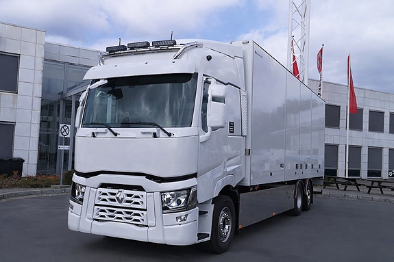 Renault UTLEIE T430 6x2 skapbil 21-pl | Fullsideåpning