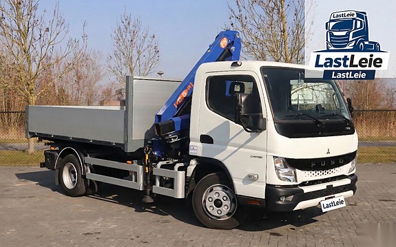 Fuso Mitsubishi Canter kranbil m/tipp – UTLEIE