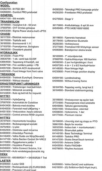 Valtra N175DST 2023, kr 1 595 000,-