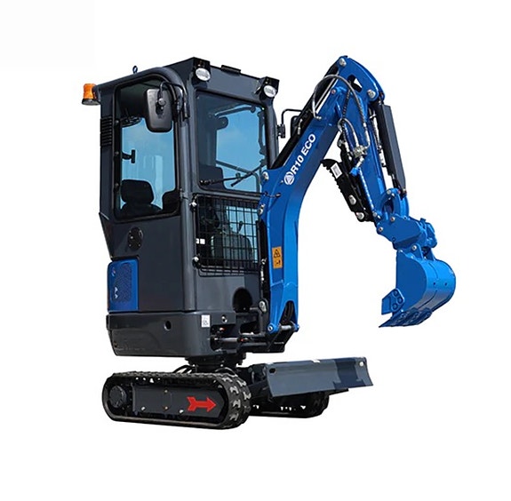 Rippa Rippa R10-6 ECO minigraver – Lukket hytte, pilotstyring, svingbom m.m.