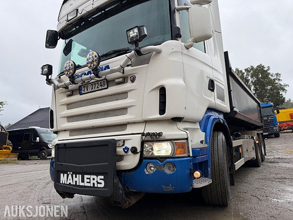 Scania R-serie krokbil, JOAB krokpåbygg, Mählers brøytefeste 9 of 30