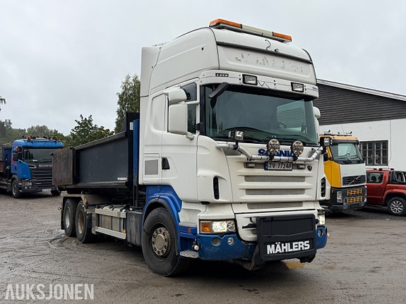 Scania R-serie krokbil, JOAB krokpåbygg, Mählers brøytefeste 7 of 30