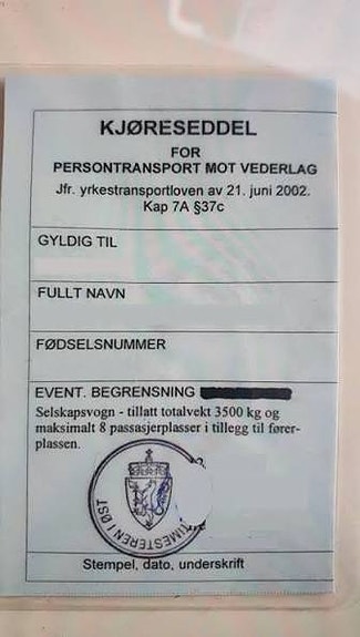 Kjøreseddel