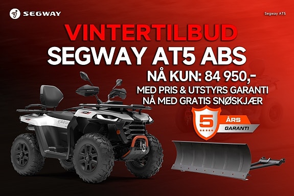 Segway Snarler AT5 ABS - Hvorfor kjøre 40-60km/t med andre merker når du kan kjøre 90km/t med Segway AT5 ABS