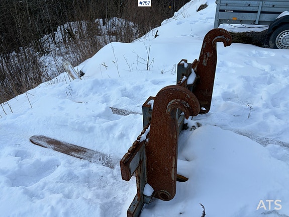 Pallegaffel med BM-feste til hjullaster