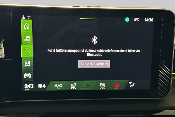 Berøringsskjerm med Bluetooth-tilkobling sikrer enkel oppkobling.