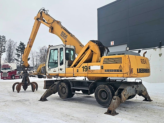 Liebherr A924 Litronic, 2000 mod, 12980 timer, klo/grabb. 4 of 5