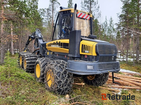 Hogstmaskin Ponsse Ergo 8w m/ H6 hogstaggregat, belter og kjettinger