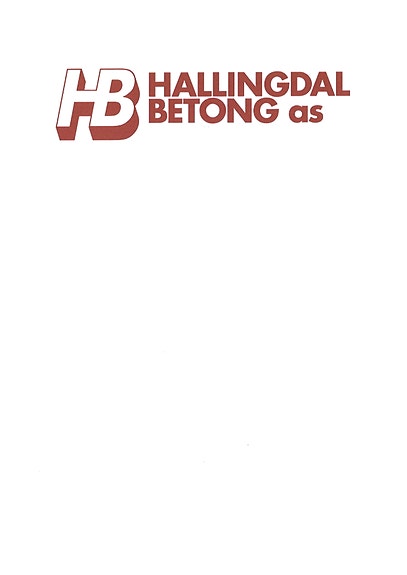 Hallingdal Betong as logo