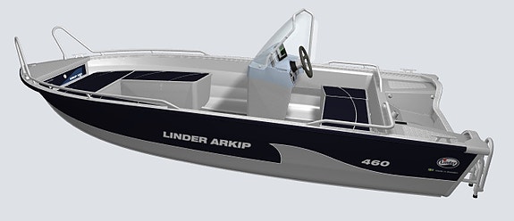 Linder Arkip 460. Suzuki DF50. Kartplotter 9 of 11