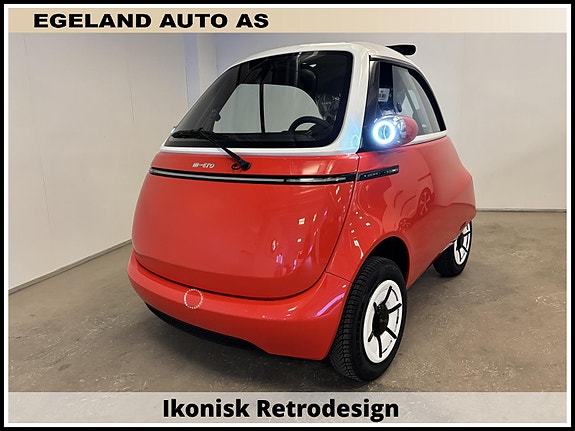 Microlino Long Range Premium med Soltak - EL. 90Km/t 228km rekkev