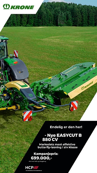 KRONE Nye Easycut B880 CV Butterfly Kampanje
