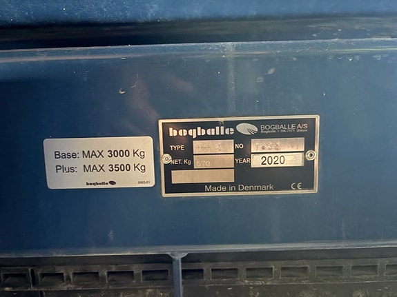 Bogballe M35w 2020, kr 165 000,-