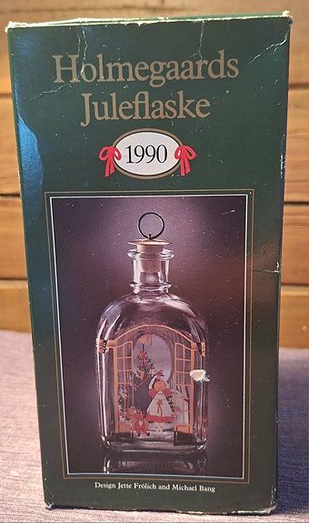 Holmegaard Juleflaske 1990 - Som ny i original eske | FINN-torget