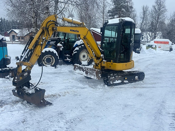 Komatsu PC35MR-5 - 2 skuffer - Skjær - Lav timestand - Leveringsklar