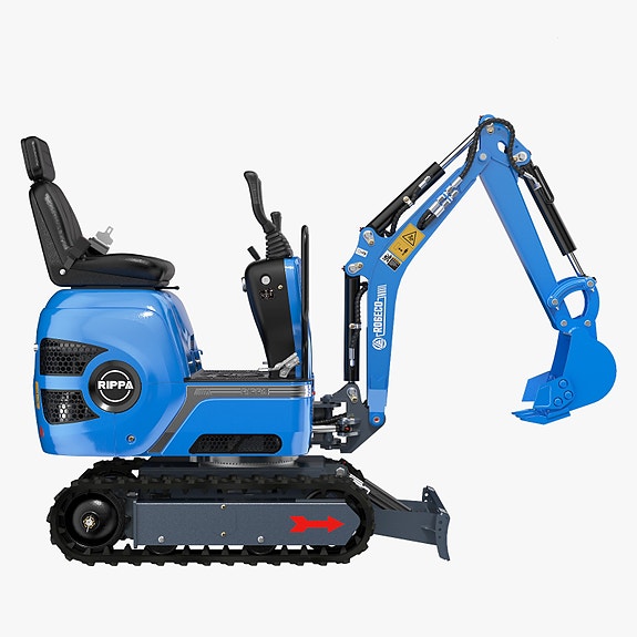 Rippa R06 Eco minigraver - Kubota Z482 diesel - Kun (75cm bred) 4 of 5