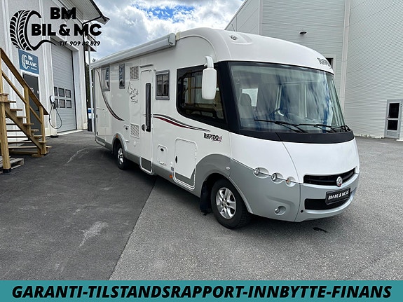 Rapido 991 DF QUEENBED-Markise-Tepper-Senkeseng-Ute dusj-LES ANNONSE