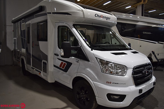 Challenger 260 Etape Edition * 180AH Litium batteri, Solcelle, Inverter 2000W, Face To Face sittegruppe *