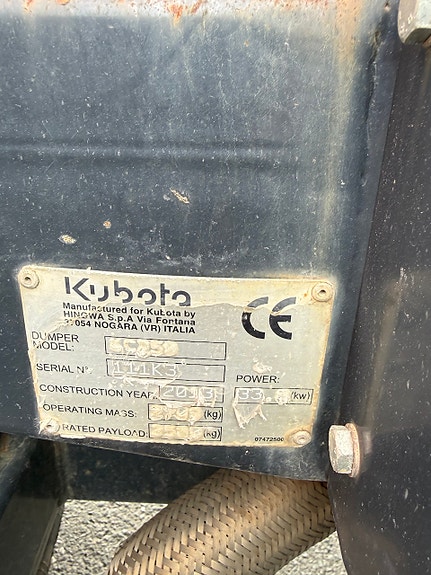 Kubota KC250 beltedumper med 180 grader roterende kasse 12 of 12