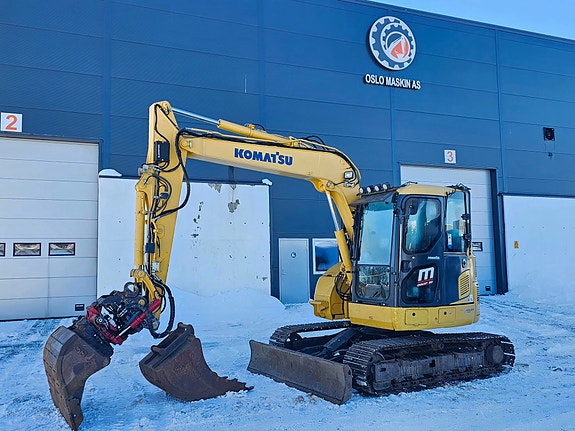 Komatsu PC78US-10, 2016 mod, Rotortilt, 2 Skuffer, Sentralsmøring, Sertifisert.